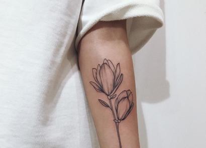 Vackra tatueringar för tjejer på armen